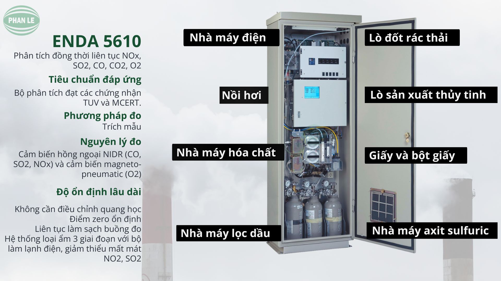 Máy phân tích khí thải ống khói Horiba ENDA-5610 – Giải pháp CEMS tối ưu cho nhà máy công nghiệp