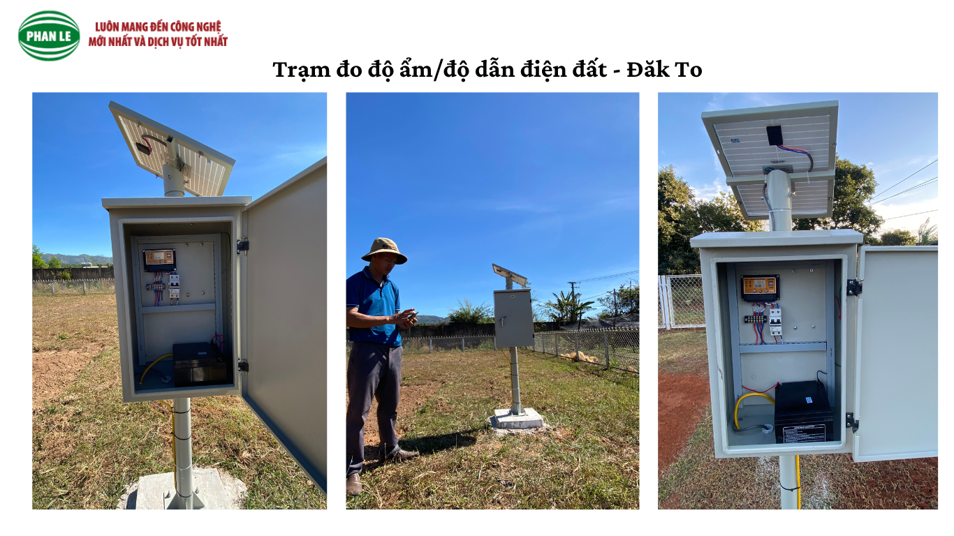 Trạm đo độ ẩm đất tại Đăk To - Kon Tum