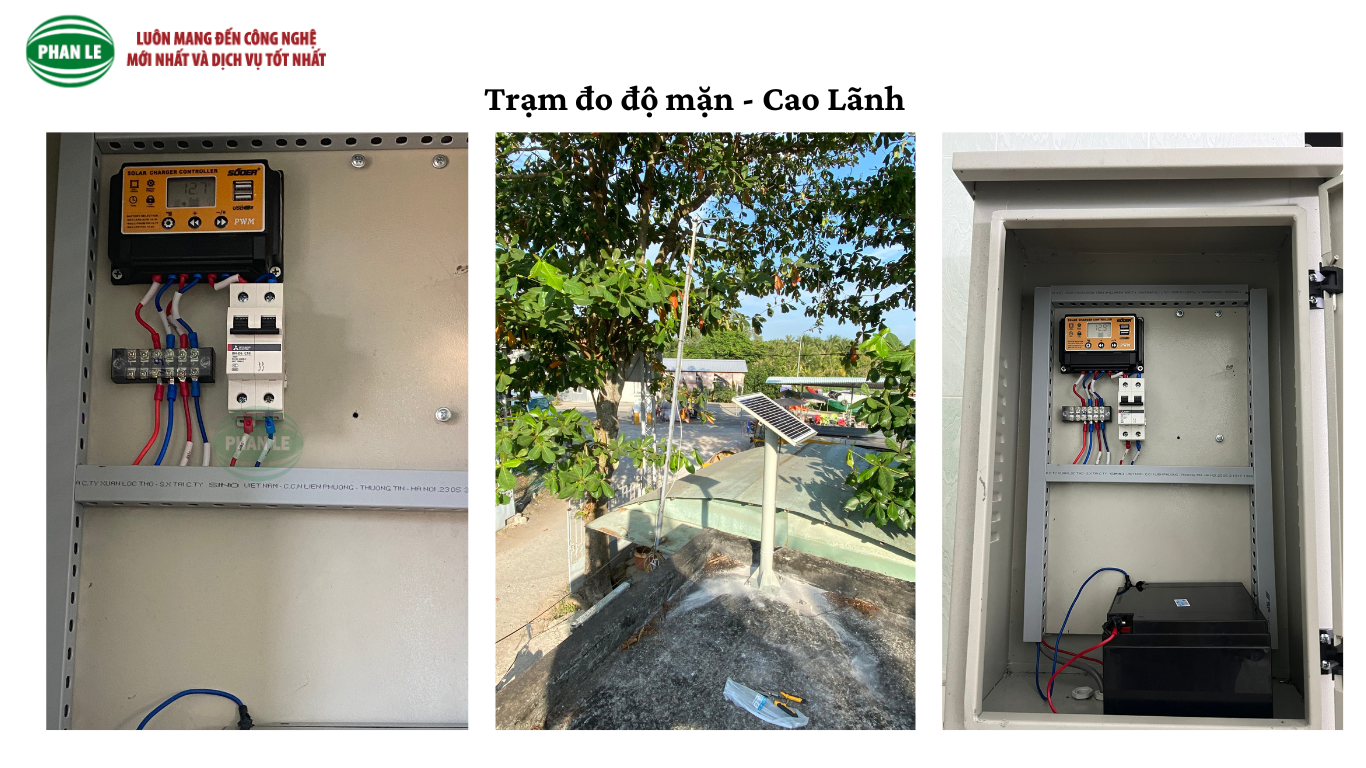 Trạm đo độ mặn tự động tại Cao Lãnh - Đồng Tháp